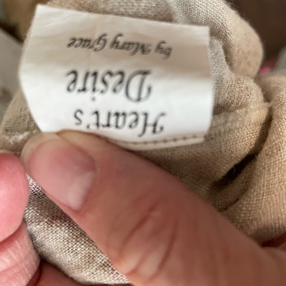 Ruffled Pink and Tan Scoop Neck Maxi Sundress - Picture 3 of 16